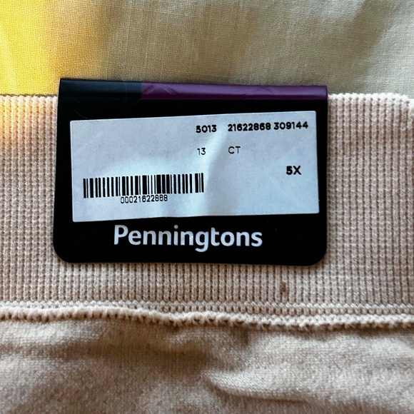 BRIEFS, NYLON SPANDEX COTTON, BEIGE, SIZE 5X, SEAMLESS, MADE IN CANADA!, Ti VOGL - Picture 4 of 5